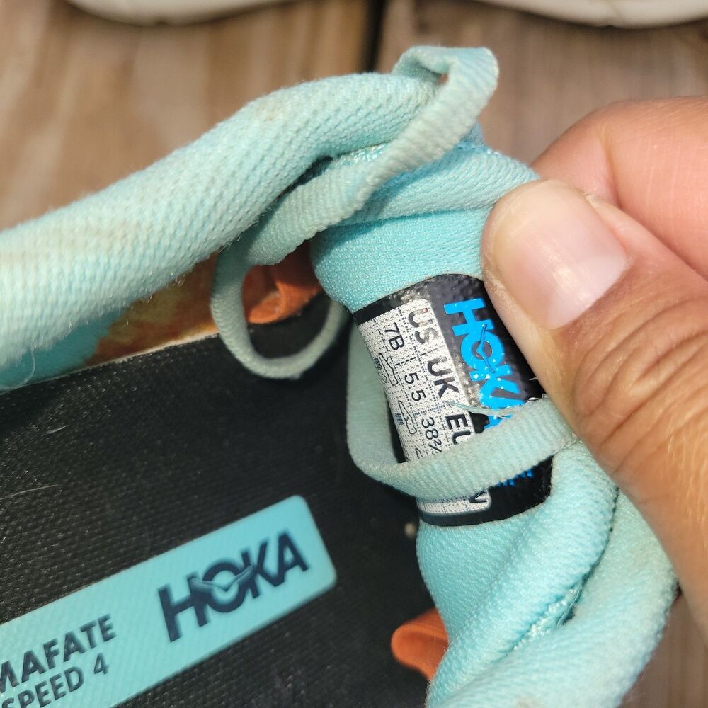 Hoka One Mafate Speed 4 Womens Size 7 B Multicolor Trail Running Athletic Shoe - Picture 7 of 11